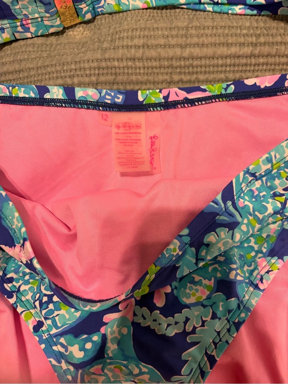 Lilly Pulitzer high waist bikini 36DD/12